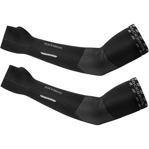 Jexnovashop-Manchettes De Bras Chaud Pour Homme Et Femme, Manchons De Bras En Polaire D¿Hiver Thermiques, Manches De Compression Bras Élastiques Protection Pour Cyclisme Course Volley-Ball, S-3xl