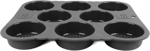 Jexnovashop-Moule À Pain À Hamburgers En Silicone Antiadhésif, Plateau De Cuisson De Pain Fait Maison À 8 Cavités Pour La Cuisine