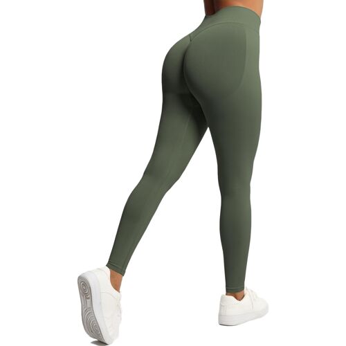 Jexnovashop-Leggings De Sport Pour Femmes Scrunch Butt Pantalons De Yoga Taille Haute Long Booty Lifting Pantalon Push Up Gym Collants Sans Coutures Pantalon De Course