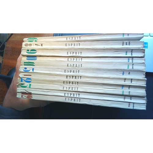 Revue Esprit - Année 1956 Complète - 11 Numéros Dont Un Double