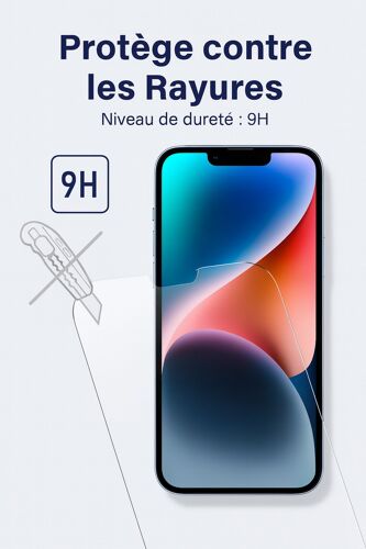Lot de 2 Films Protecteurs My Protect en Verre Trempé 2.5D Bords Biseautés pour iPhone 17