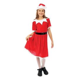 Costume Mère Noël - Ptit Clown - Fille - Rouge - 7/9 Ans