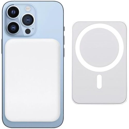 Mevronisshop-Batterie Externe 10000mah Pour Mag-Safe, Induction Sans Fil Portable Charge Rapide Chargeur, Magnetique Power Bank Pour Iphone 12 13 14 15 16 17 Series