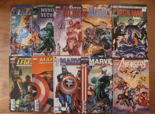 Lot 10 Bd - Marvel Kiosque (Mega/Heroes/Legends/Elite/Iron Man) - Panini Comics Vf