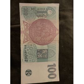 2 Billets 100 Korun Ceskych