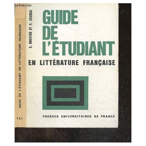 Guide De L Etudiant En Litterature Francaise - 6e Edition Revue Et Augmentee