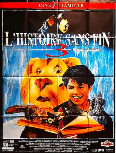 L'histoire Sans Fin 3 : Retour À Fantasia De Peter Macdonald -(1994) - Melody Kay - Jack Black - Affiche Cinéma Originale - 120 X 160