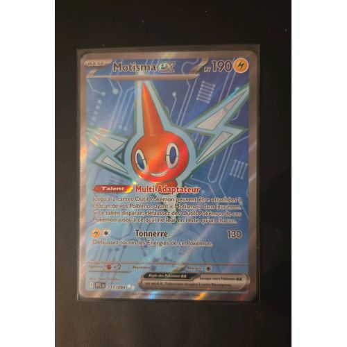 Carte Pokemon Motisma Ex Full Art 111/094 Me02 Nm Fr