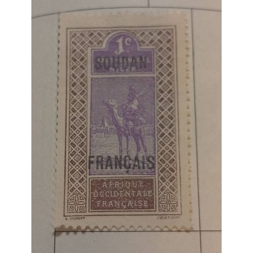Timbre French Soudan Rare 1921