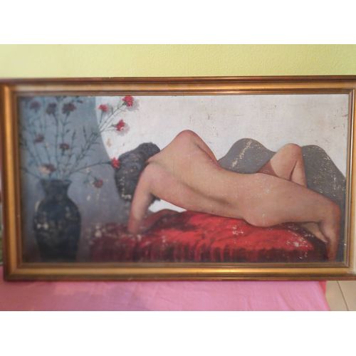 Tableau D'Un Nu Peint Par Un Italien Au Début Du 20e Siècle