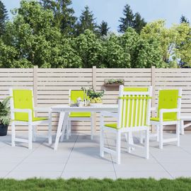 Prolenta Premium - Coussins De Chaise De Jardin À Dossier Bas Lot De 4 Vert Vif