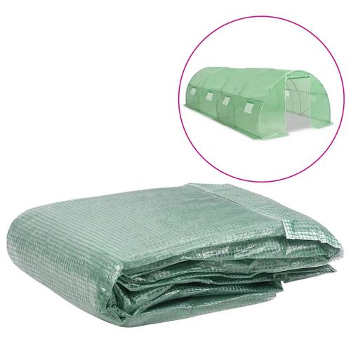 Prolenta Premium - Couverture De Remplacement De Serre (18 M²) 300x600x200 Cm Vert