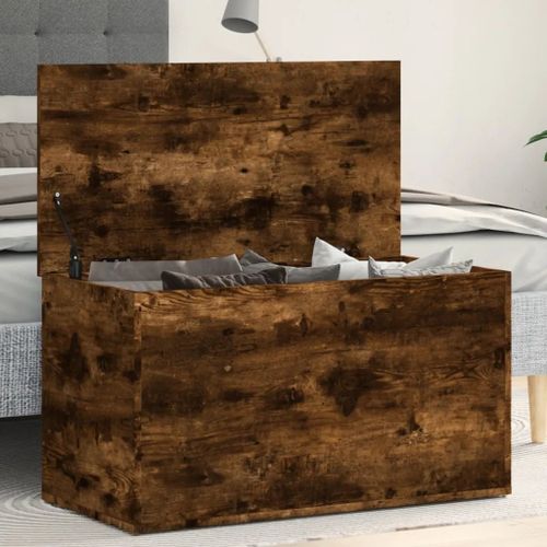 Prolenta Premium - Coffre De Rangement Chêne Fumé 84x42x46 Cm Bois D'ingénierie