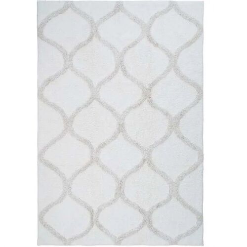 Tapis Salon Lavable Berbère En Coton Beige 60x90