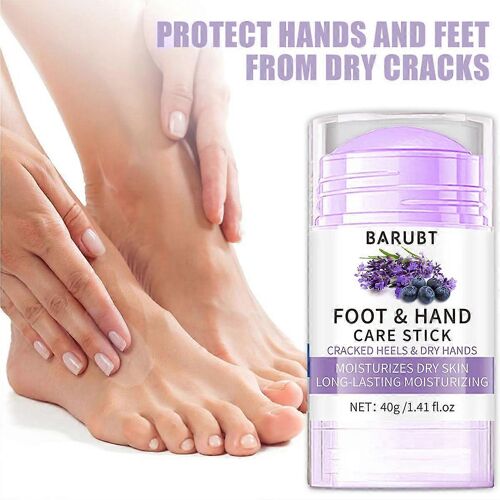 La Lavande Urée Du Pied Et De La Main De Soins De Bâton - Exfoliant La Peau Morte Remover, Fissuré Talon Et Sécher La Peau Crème Hydratante, Non Grasse Adoucissant Pour La Peau 