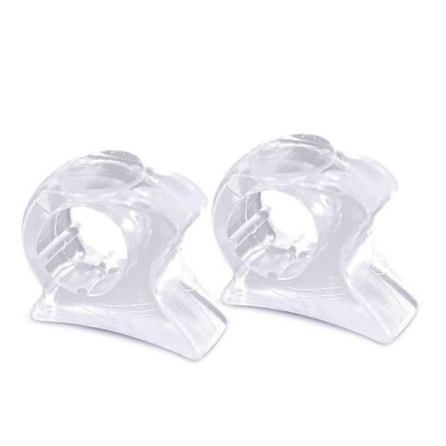 Séparateur D'orteil Pour L'oignon De Secours, De Gel De Silicone De Pouce Valgus Correcteur, De Grands Clair Doux Séparateur Pour Le Chevauchement Des Orteils, 2-Pack