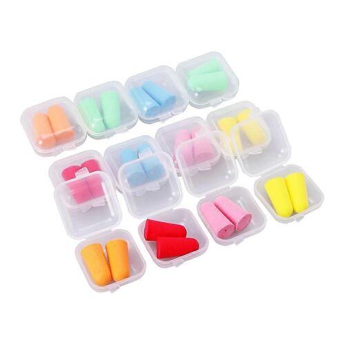 Bouchons D'oreille En Mousse Colorée 2,3 X 1,2 Cm, 6 Cases, Des Bouchons D'oreilles De Couchage, De Voyage Bouchons D'oreille, La Réduction Du Bruit Des Bouchons D'oreille, Le Ronflement Des Bouchon 
