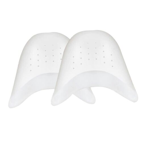 De Gel De Silicone Pad Pour Talons Hauts Protection D'orteil, De La Danse, De La Chaussure De Rembourrage, Blanc, 1 Paire, 10x10x4.5 Cm