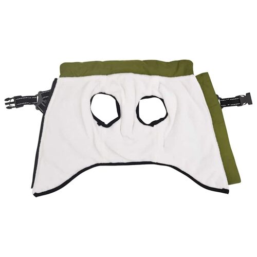 Vidaxl Manteau Pour Chien Vert Armée M Fleece Et Polyester