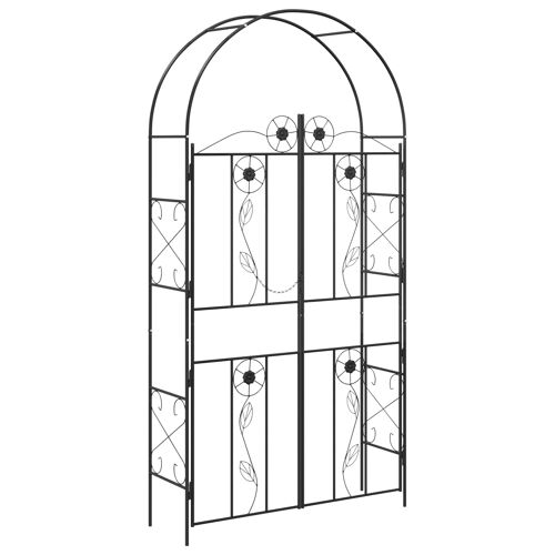 Vidaxl Arche De Jardin Uni Noir