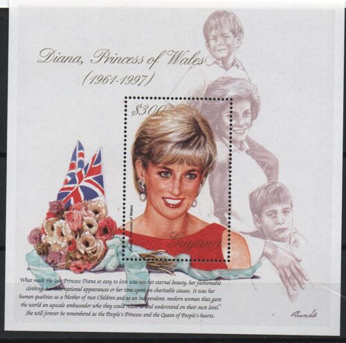 Guyana Timbre Lady Diana 1998