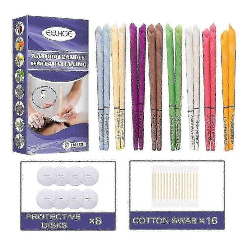 Eelhoe Aromathérapie Bougie D'oreille De Relaxation À Soulager Le Stress Acouphènes Oreille De Nettoyage Bouchon De Multi-Couleur De L'oreille
