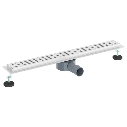 vidaXL Bonde de douche à 362 degrés avec design de ligne Argenté 70 cm