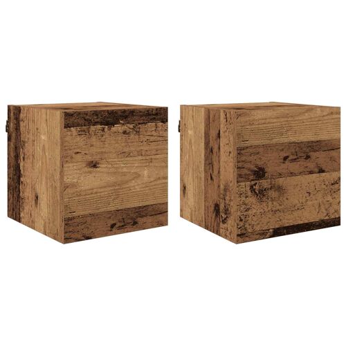 vidaXL Meuble TV Bois ancien 30,5 x 30 x 30 cm Bois d'ingénierie