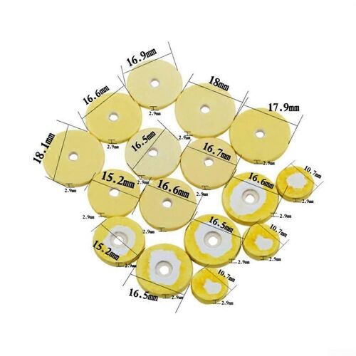 En Cuir Jaune Flûte Plaquettes De 16 Pack Pour Une Meilleure Intonation, Un Matériau Durable, Compatible Avec La Norme Flûtes