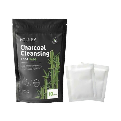 Houkea De Bambou De Charbon De Bois Patches De Nettoyer En Douceur Vos Pieds Pour Une Utilisation Quotidienne, Protéger Votre Corps Et Votre Sommeil. Bambou De Charbon De Bois Pour Les Soins Des Pie