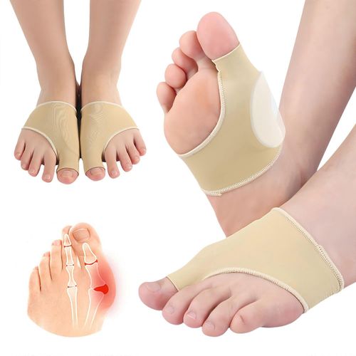Ballon De Foot Allégement De La Manche Avec Coussinets De Gel Pour L'hallux Valgus Et Les Orteils Marteaux, Rembourré, Soutien Bandage, 1 Paire
