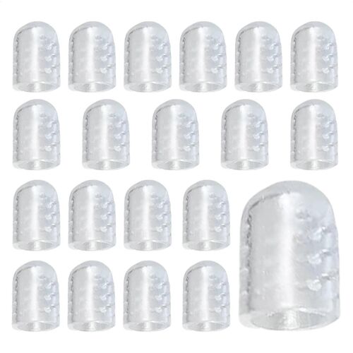 Gel Protecteur D'orteil Courtes, 20pcs Anti-Friction Respirant Bonnets Pour Les Cors, Ampoules, Et Brisé Les Orteils, En Silicone Souple Matériau