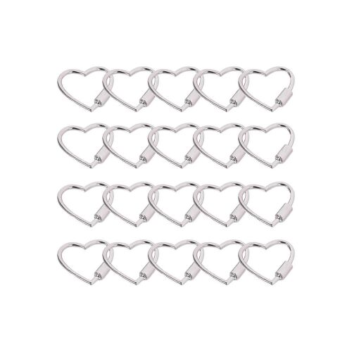 Réglable En Métal Keychain Heart Crochet, Le Chien De La Chaîne, Boucle, De Bijoux Et D'accessoires De Colliers Pour Animaux De Compagnie, Sacs À Main, Projets D'artisanat, De L'argent
