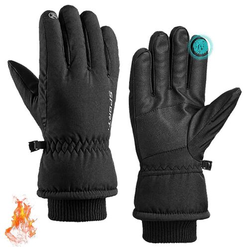 Thermique De L'écran Tactile Gants Pour Le Ski Et La Randonnée À Vélo, Imperméable, Taille Ajustable, D'équipement De Plein Air D'hiver