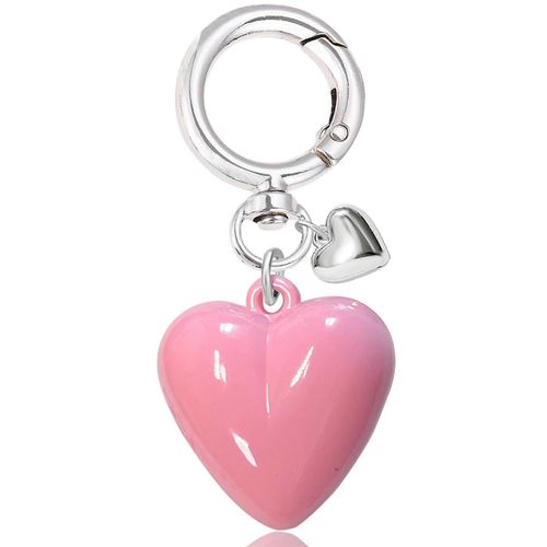 Y2k Commutateur De Clé De Voiture Accessoire C?ur En Argent De Charme De Bijoux Pour Femmes Sac De Porte-Monnaie