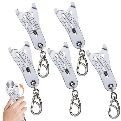 Portable Taille Du Filetage Vérificateur De Trousseau, Précise Écrou Et Le Boulon De La Taille D'outil De Vérification, De Modèle 2025, Mesure Rapide Fil De Jauge, 5 Pcs