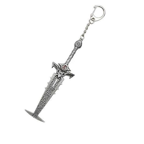 Creuset de la Lame porte-clés Slayer Sword porte-Clés Cosplay Accessoires en Argent pour les Doom-Éternelle