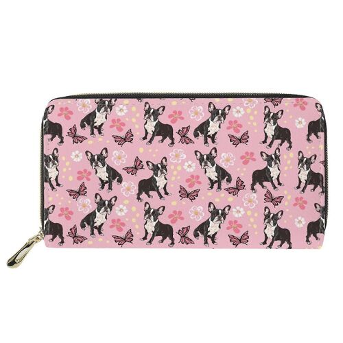 Femmes élégantes de Voyage en PU Cuir Portefeuille Long Embrayage à Glissière porte-Monnaie avec Téléphone étui de Rangement en Plusieurs Couleurs