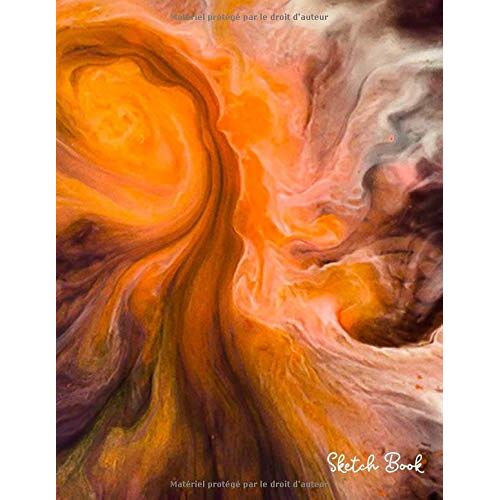 Sketchbook: Cahier De Dessin | 8.5" X 11" | 110 Pages | Couverture Avec Motif Abstrait