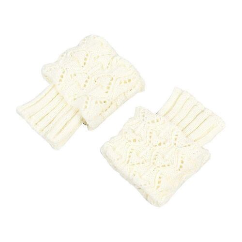 Chunky Knit Réchauffeurs de Jambe pour la Chaleur Élégant Jambe Décor Taille Courte