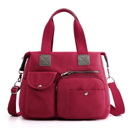 En Nylon imperméable Sac de Voyage pour Femme, de Couleur unie d'Épaule de Sac à main, Léger et Design Spacieux