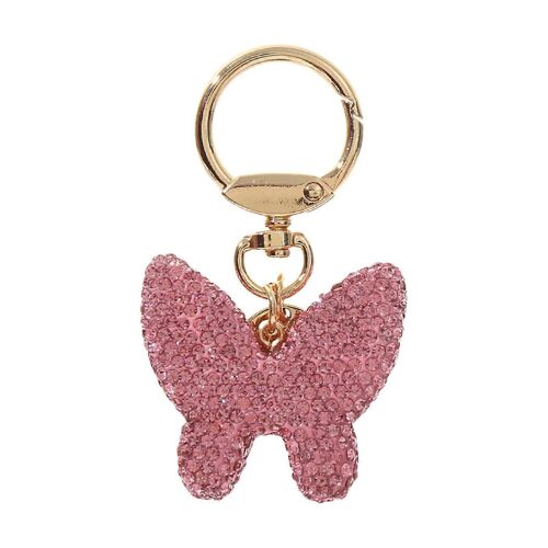 Le Mode "Lebendige Schmetterlingsschlüsselkette Mit Glitzerndem Design Für Elegante Tägliche Und Nutzung Freizeitmode