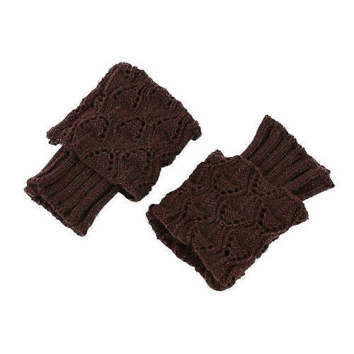 Chunky Knit Réchauffeurs de Jambe de Chaleur et de style de la Jambe Décor en Taille Courte