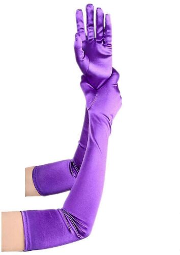 Femmes Satin Velours Dentelle Gants de Mariée pour les Événements, Soirée Formelle Porter, Élégant Accessoire de Mode, Taille unique