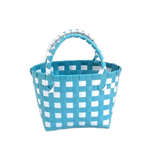 Tissés En Plastique De Sac À Main Petit Panier Sac De Noël De Couleur Multicolore Square Sac À Main Taille Unique
