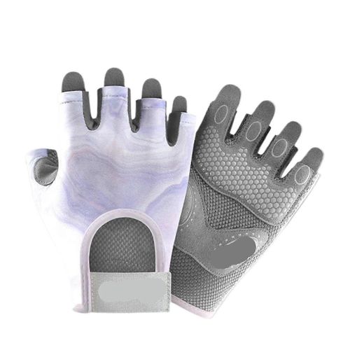 Trainingshandschuhe Respirant Demi-Doigt Gants De Fitness Pour Les Hommes Et Les Femmes Mitaines Handwashable Violet Taille: Petit
