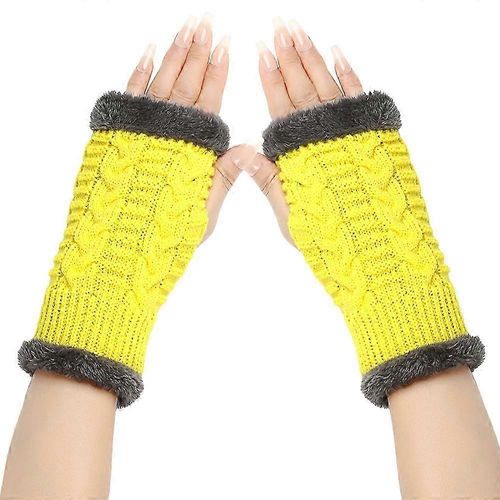 Épais En Tricot Gants D'hiver Avec Doublure En Polaire Pour Les Hommes Et Les Femmes, Chaleureux Et Confortable, Plusieurs Couleurs Disponibles