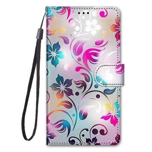Cas pour Motorola Moto G72, PU porte-monnaie en Cuir Stand case avec Fentes pour Carte Magnétique Flip housse de Protection en Couleur de Dégradé