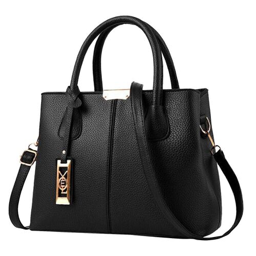 Mode Noir Sac à Bandoulière pour les Enfants, de Grande Capacité, Fourre-tout, Casual Messenger Bag, Une Taille Adapte Tous