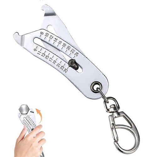 Précision Portable Taille du Filetage Vérificateur de Keychain de l'Outil, l'Écrou et le Boulon de Fil de Jauge, Rapide Taille de Vis Finder pour les Projets de BRICOLAGE